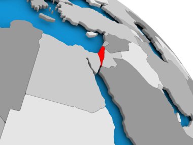 İsrail haritada kırmızı '