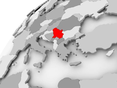 Sırbistan gri siyasi dünya üzerinde