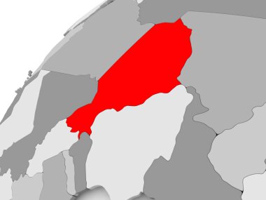 Nijer gri siyasi dünya üzerinde