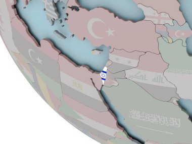 İsrail bayrağı çizim ile