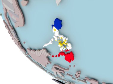 Filipinler bayrağı çizim ile