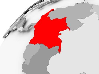 Kolombiya gri siyasi dünya üzerinde