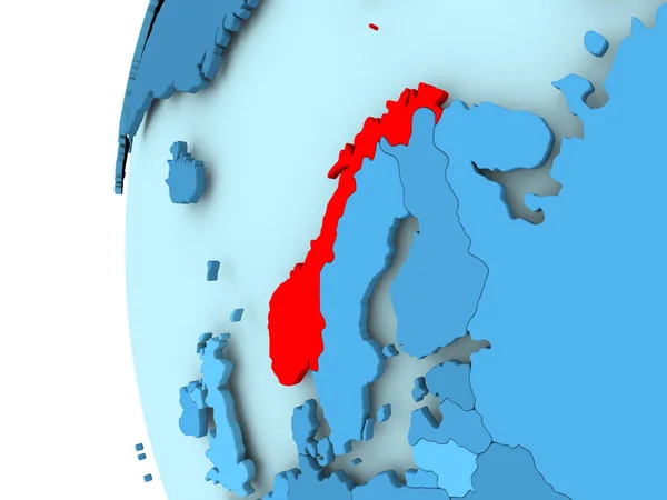 挪威地图 — 图库照片