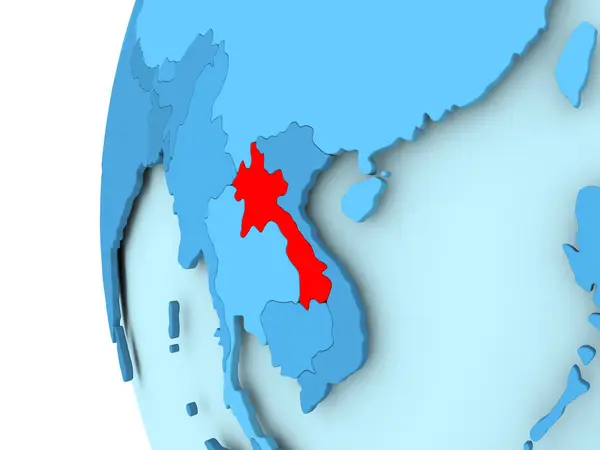 La mappa di Laos — Foto Stock