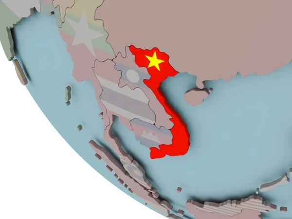 Zászló illusztráció, Vietnam — Stock Fotó