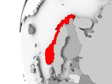 Norveç gri dünya üzerinde