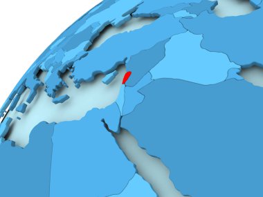 Lübnan mavi dünya üzerinde
