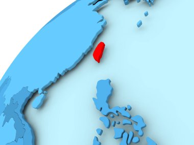 Tayvan mavi dünya üzerinde