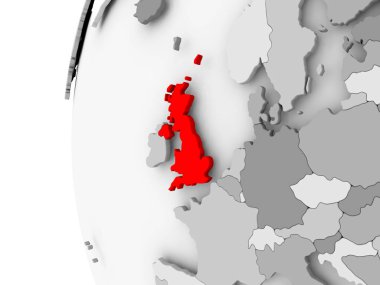 İngiltere gri dünya üzerinde