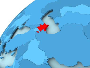 Azerbaycan mavi dünya üzerinde