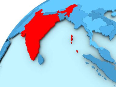 Mavi dünya üzerinde Hindistan