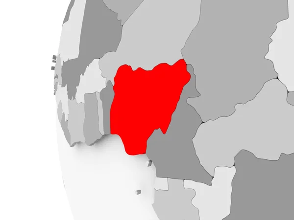 尼日利亚灰色的地球上 — 图库照片