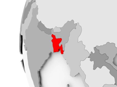 Bangladeş gri dünya üzerinde