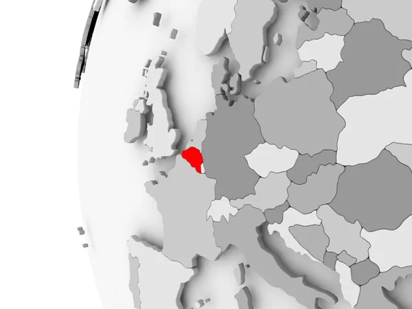 Bélgica en globo gris —  Fotos de Stock