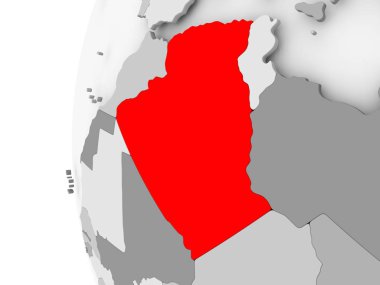 Cezayir gri dünya üzerinde