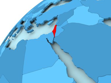 İsrail mavi dünya üzerinde