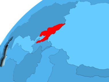 Kırgızistan mavi dünya üzerinde