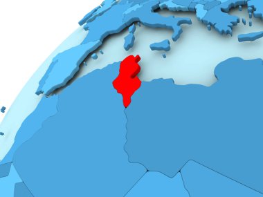 Mavi dünya üzerinde Tunus