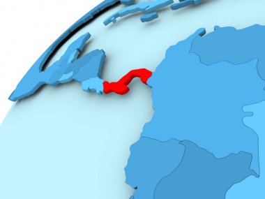 Panama mavi dünya üzerinde