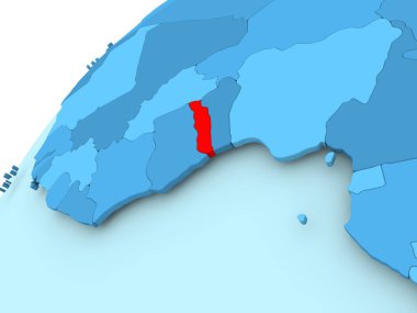 Togo mavi dünya üzerinde