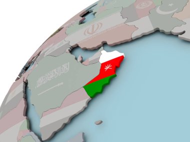 Umman Haritası bayrak ile