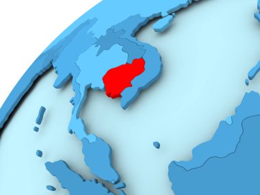 Mavi dünya üzerinde Kamboçya