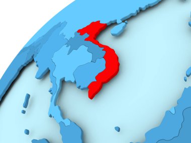 Vietnam mavi dünya üzerinde