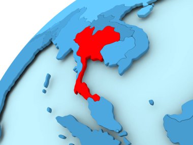 Mavi dünya üzerinde Tayland