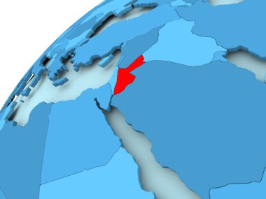 Jordan mavi dünya üzerinde