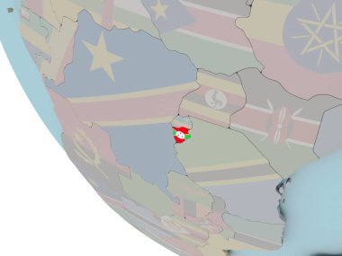 Burundi bayrağı çizim ile