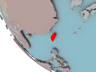 Tayvan bayrağı çizim ile