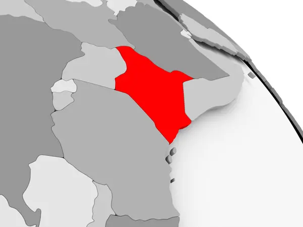 Karta över kenya — Stockfoto