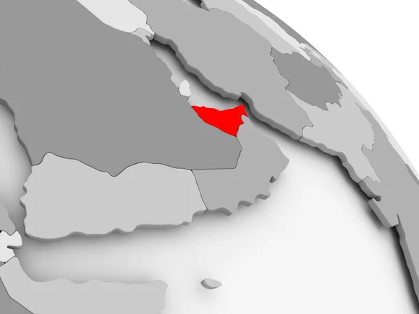 阿拉伯联合酋长国的地图 — 图库照片