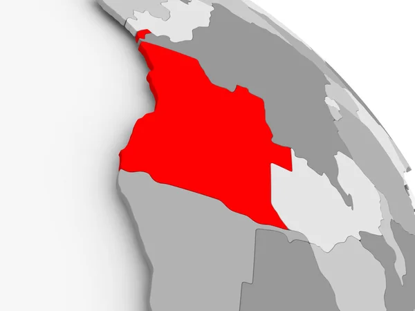 Karte von Angola — Stockfoto
