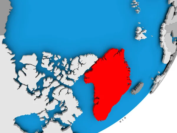 Map of Greenland — Stock Photo, Image