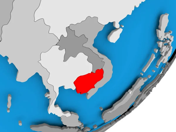 カンボジアの地図 — ストック写真