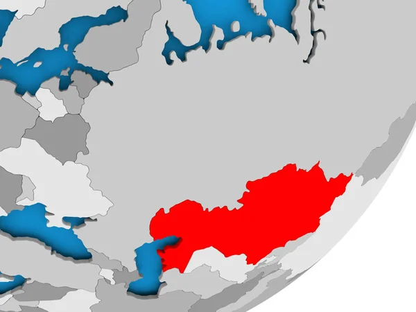 哈萨克斯坦的地图 — 图库照片