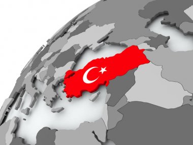 Gri Globe Türkiye'nin bayrak
