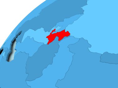 Mavi dünya üzerinde Tacikistan