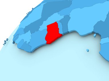 Gana mavi dünya üzerinde