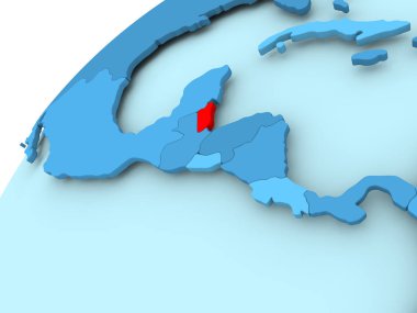 Belize mavi dünya üzerinde