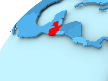 Mavi dünya üzerinde Guatemala