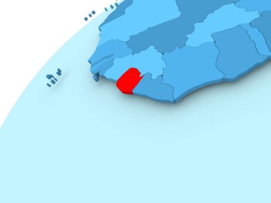 Sierra Leone mavi dünya üzerinde