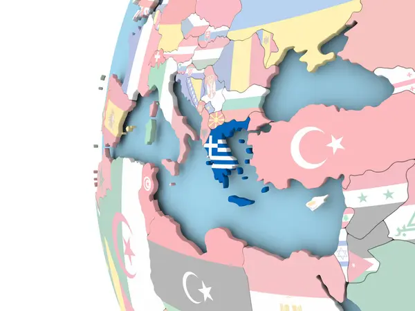 Σημαία της Ελλάδας στον πολιτικό κόσμο — Φωτογραφία Αρχείου
