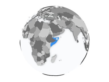 Somali izole küre üzerinde