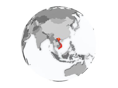Vietnam izole küre üzerinde