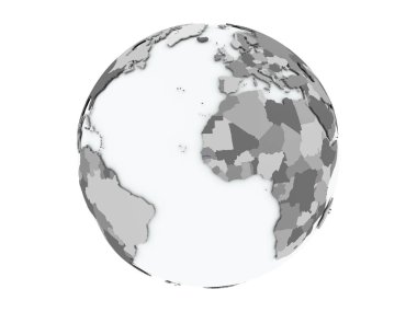 Gambiya izole küre üzerinde