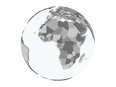 Ekvator Ginesi izole küre üzerinde