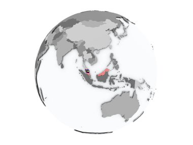 Malezya izole küre üzerinde