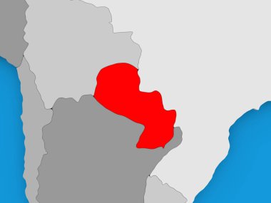 paraguay Haritası